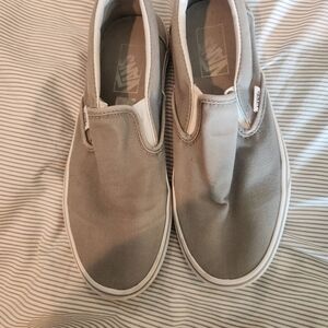 Vans Gray Slip-On Sneakers